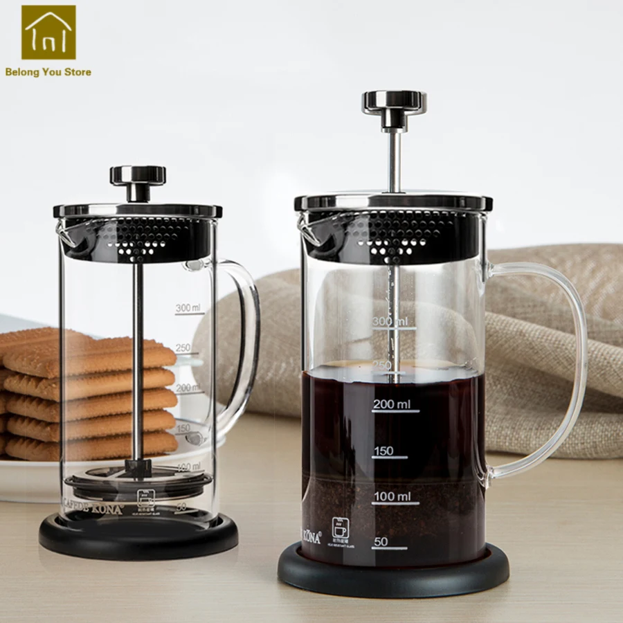 Filter Cups Glass French Filter Pot Coffee Household Espresso Cups Mug Teapot Maker Vogvigo Prensa Caneca Pour Kettle WKB001
Filter Cups Glass French Filter Pot Coffee Household Espresso Cups Mug Teapot Maker Vogvigo Prensa Caneca Pour Kettle WKB001