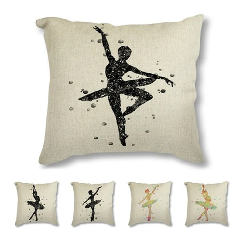 Decorative Pillowcase Black Abstract Ballet Dance Art Prints Cushion Cover Beautiful Girl Linen Cushion For Sofa Home Decor
Decorative Pillowcase Black Abstract Ballet Dance Art Prints Cushion Cover Beautiful Girl Linen Cushion For Sofa Home Decor