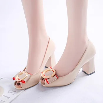 Fashion Summer Peep Toe High Heels Pumps Women Shoes Wedding Party Ladies Shoes Metal Thick With Women Shoes Black Party Shoes
Fashion Summer Peep Toe High Heels Pumps Women Shoes Wedding Party Ladies Shoes Metal Thick With Women Shoes Black Party Shoes