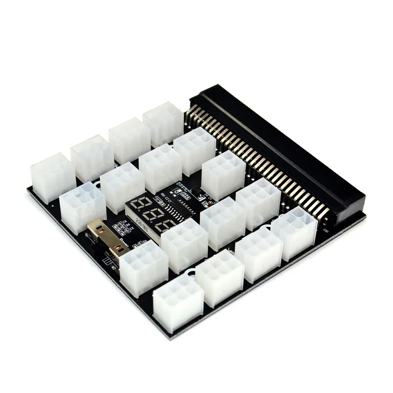 Новый черный PCI E 17*6 pin блок питания Breakout плата адаптер 1200 Вт/750 Вт 12 В для (1200 Вт)