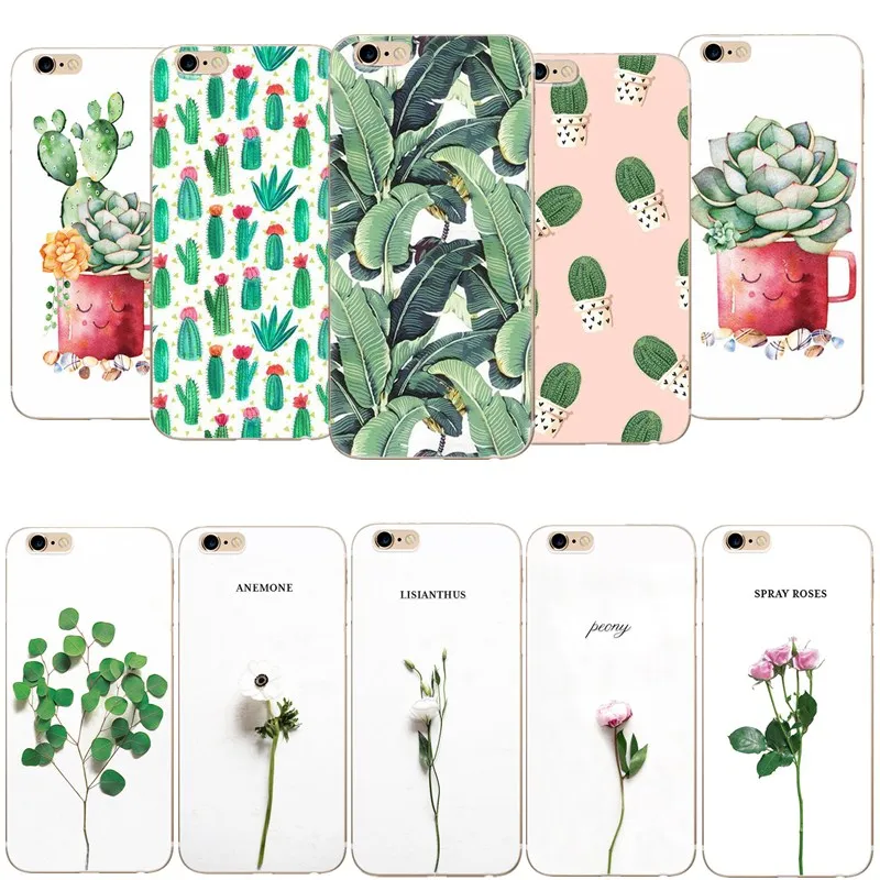 Flower Floral Desin For Funda iphone 8 plus 7 Plus 7 8 6 6s Cactus Leaves Rose Plant Pattern Cover For iphone 5s se 5 Bags Capa
Flower Floral Desin For Funda iphone 8 plus 7 Plus 7 8 6 6s Cactus Leaves Rose Plant Pattern Cover For iphone 5s se 5 Bags Capa