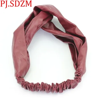 PJ.SDZM Korean Headwear Leather Cross Tie Headband Joker Broadside Face Scarf Hair Accessories European Classic Style 3 Colors
PJ.SDZM Korean Headwear Leather Cross Tie Headband Joker Broadside Face Scarf Hair Accessories European Classic Style 3 Colors