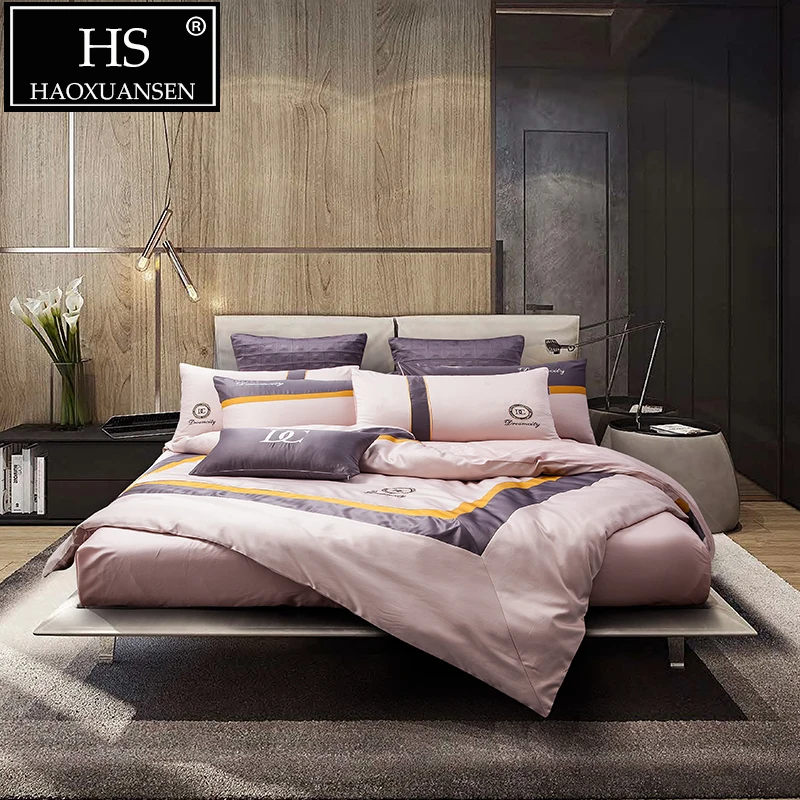 Fashion Pink Business Style 4pcs Bedding Sets Silk Imitation Cotton Duvet Cover Bed Sheet Set 200 Thread Count Queen King Size
Fashion Pink Business Style 4pcs Bedding Sets Silk Imitation Cotton Duvet Cover Bed Sheet Set 200 Thread Count Queen King Size