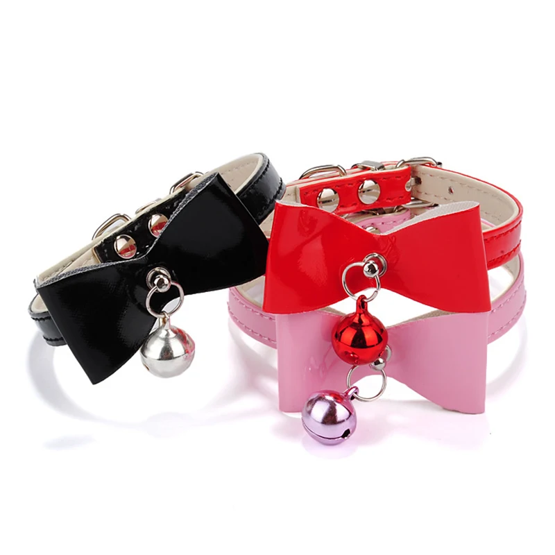 Cute Bowknot Cat Collars Pu Leather Breakaway Safety Pet Puppy Dog Cat Collar Necklace Small Pet Products Size XS S
Cute Bowknot Cat Collars Pu Leather Breakaway Safety Pet Puppy Dog Cat Collar Necklace Small Pet Products Size XS S