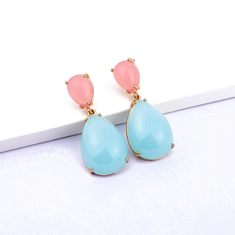 Dayoff Exquisite Water Drop Earrings Water Drop Gold Elegant Blue Crystal Stone Dangle Earrings Women Jewelry Long Eardrop E581
Dayoff Exquisite Water Drop Earrings Water Drop Gold Elegant Blue Crystal Stone Dangle Earrings Women Jewelry Long Eardrop E581