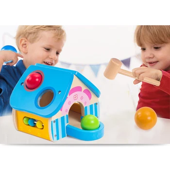 Baby Toys Wooden Balls House Toy Small Hammer Knocking Balls Educational Wooden Hammer Ball House Interactive Kids Game Toys
Baby Toys Wooden Balls House Toy Small Hammer Knocking Balls Educational Wooden Hammer Ball House Interactive Kids Game Toys