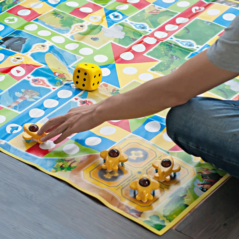 Large size flying chess game carpet pattern mat for crawing intelligence game for children playing
Large size flying chess game carpet pattern mat for crawing intelligence game for children playing
