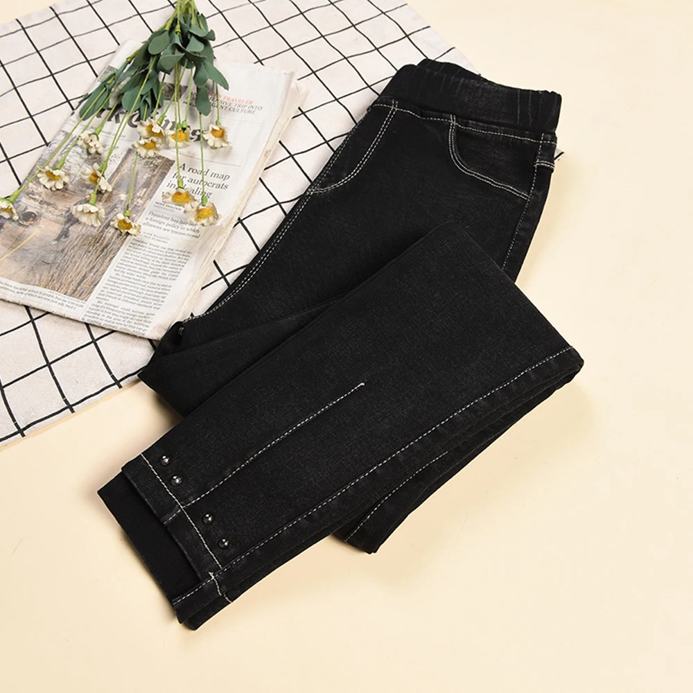 New Women High Stretch Jeans Pants Plus Size S-5XL Casual Pencil Pants Ladies Elegant Rivet OutWear Cotton Leggings Trousers
New Women High Stretch Jeans Pants Plus Size S-5XL Casual Pencil Pants Ladies Elegant Rivet OutWear Cotton Leggings Trousers