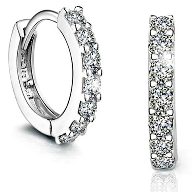 Hot Sale Best Gift for Friends Girl Friends Silver-plated Rhinestone Earrings for Female
Hot Sale Best Gift for Friends Girl Friends Silver-plated Rhinestone Earrings for Female
