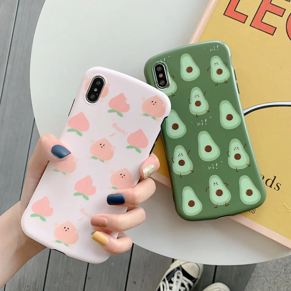 For iPhone XR X XS Max Case Summer Small Fresh Peach Avocado Phone Case For iPhone 7 8 Plus 6 6s Soft Silicone TPU Cover
For iPhone XR X XS Max Case Summer Small Fresh Peach Avocado Phone Case For iPhone 7 8 Plus 6 6s Soft Silicone TPU Cover