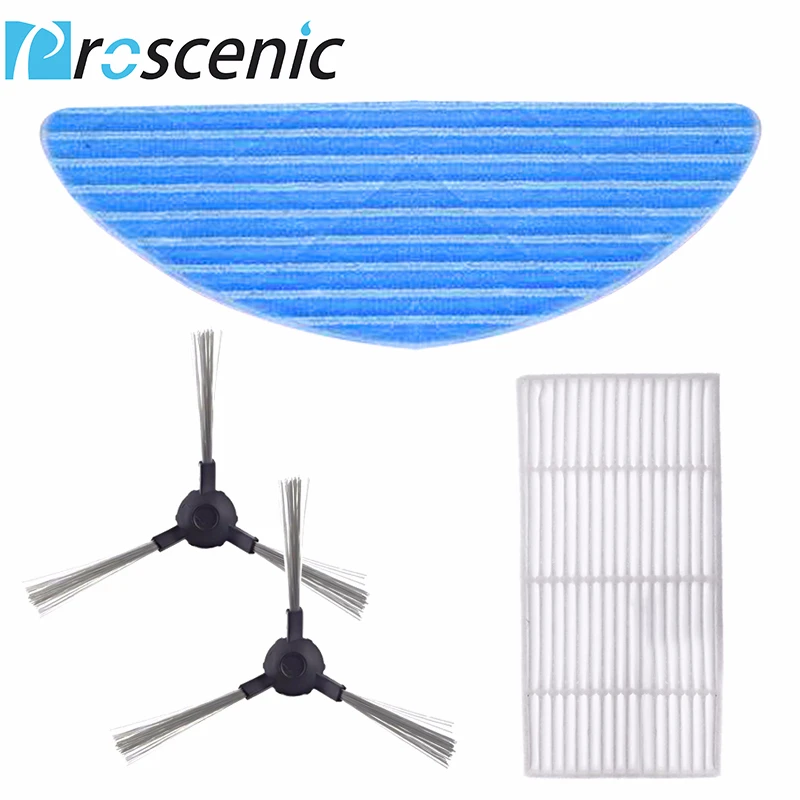 Proscenic 811GB Robot Vacuum Cleaner Replacement Kit, 1 HEPA Filters,1 Mopping Cloth Filters and 2 Side Brushes
Proscenic 811GB Robot Vacuum Cleaner Replacement Kit, 1 HEPA Filters,1 Mopping Cloth Filters and 2 Side Brushes