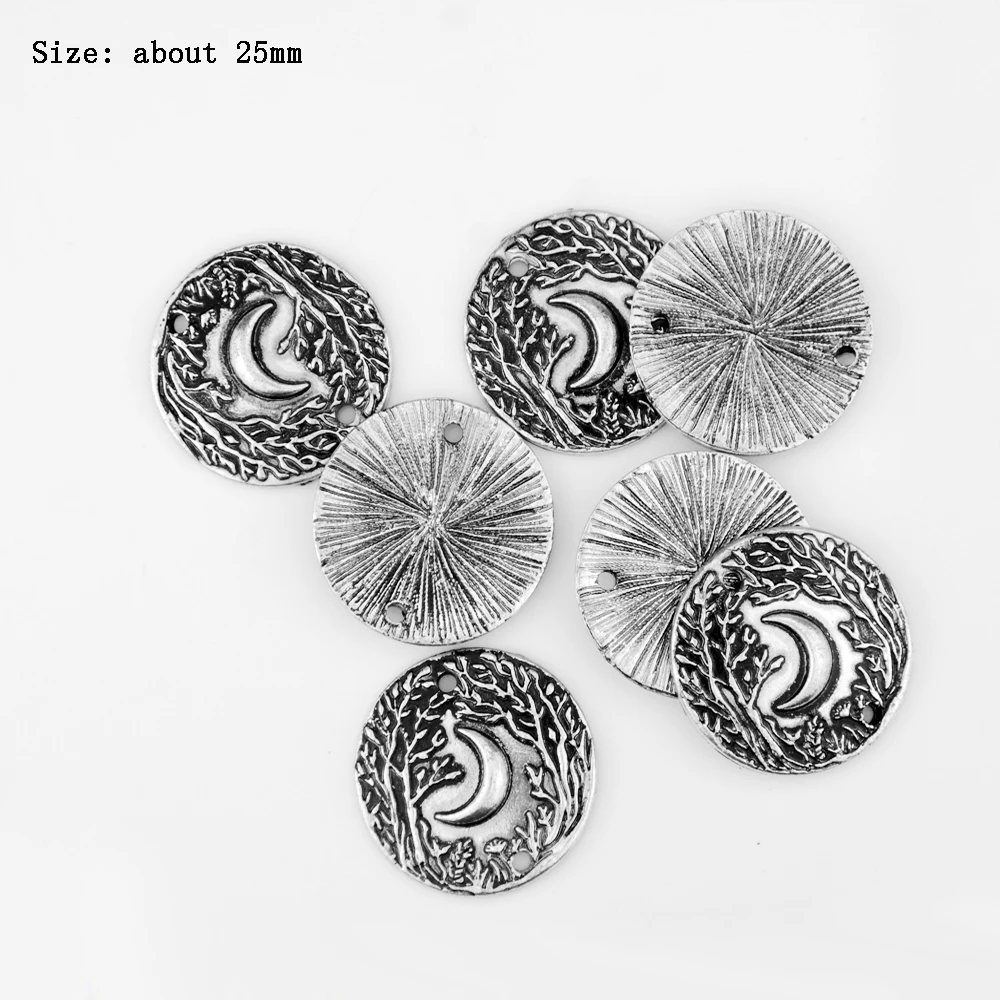 6pcs Antique Silver Forest Moon Charms For DIY Necklace Bracelet Jewelry Accessories
6pcs Antique Silver Forest Moon Charms For DIY Necklace Bracelet Jewelry Accessories