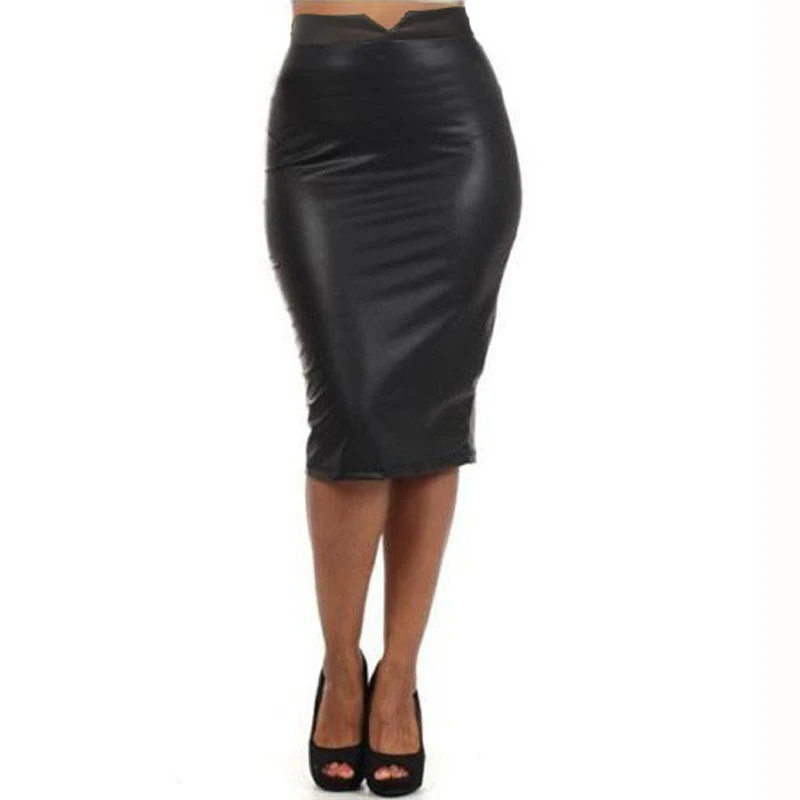 High Waist Bodycon Skirts Streetwear Autumn Women Pu Faux Leather Skirt Tight Stretch Female Pencil Midi Skirts
High Waist Bodycon Skirts Streetwear Autumn Women Pu Faux Leather Skirt Tight Stretch Female Pencil Midi Skirts