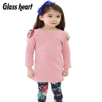 Petal Sleeve Girls Clothes Full O-neck Pearl Decoration Girls Children Clothing Sets 3-9 Years Old Kids Clothes Blue And Pink
Petal Sleeve Girls Clothes Full O-neck Pearl Decoration Girls Children Clothing Sets 3-9 Years Old Kids Clothes Blue And Pink