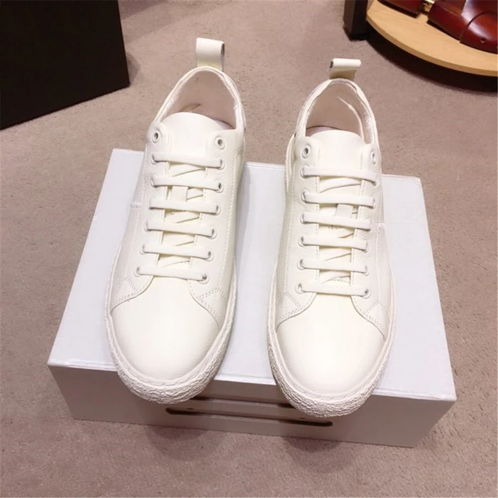 Chueyz Personality Casual Men's Shoes Genuine Leather Lace Up White Shoes For Men Breathable Comfortable Brand Men's Shoes
Chueyz Personality Casual Men's Shoes Genuine Leather Lace Up White Shoes For Men Breathable Comfortable Brand Men's Shoes