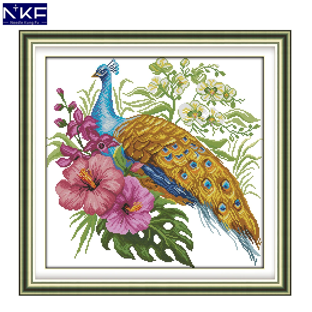 NKF Peacock Animal Cross Stitch Set Handmade Craft Needlework Cross-Stitch Embroidery Kit Cross Stitch for Home Decor
NKF Peacock Animal Cross Stitch Set Handmade Craft Needlework Cross-Stitch Embroidery Kit Cross Stitch for Home Decor