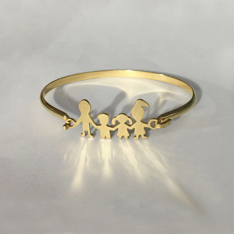 Fashion Family Together Love Jewelry Stainless Steel in Gold Can be open Bracelets & Bangles Best Gift for Her Mother's Day Gift
Fashion Family Together Love Jewelry Stainless Steel in Gold Can be open Bracelets & Bangles Best Gift for Her Mother's Day Gift