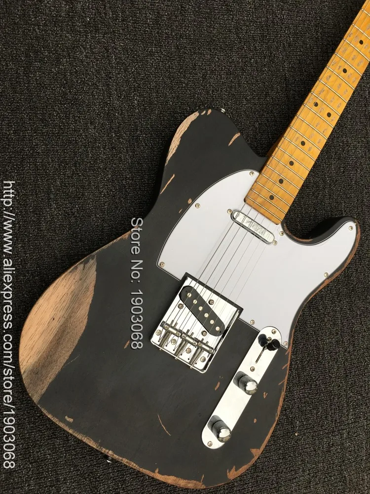 2019 heavy relic aged black TL electric guitar,all handmade aged heavy relic TL guitar,free shipping
2019 heavy relic aged black TL electric guitar,all handmade aged heavy relic TL guitar,free shipping