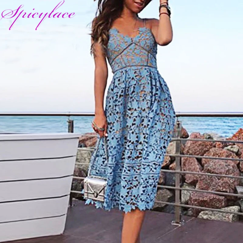Spicylace Women Sexy Sleeveless Lace Dress A-line Deep V Spaghetti Strap Ladies Dresses Backless Party Hollow Vestidos
Spicylace Women Sexy Sleeveless Lace Dress A-line Deep V Spaghetti Strap Ladies Dresses Backless Party Hollow Vestidos