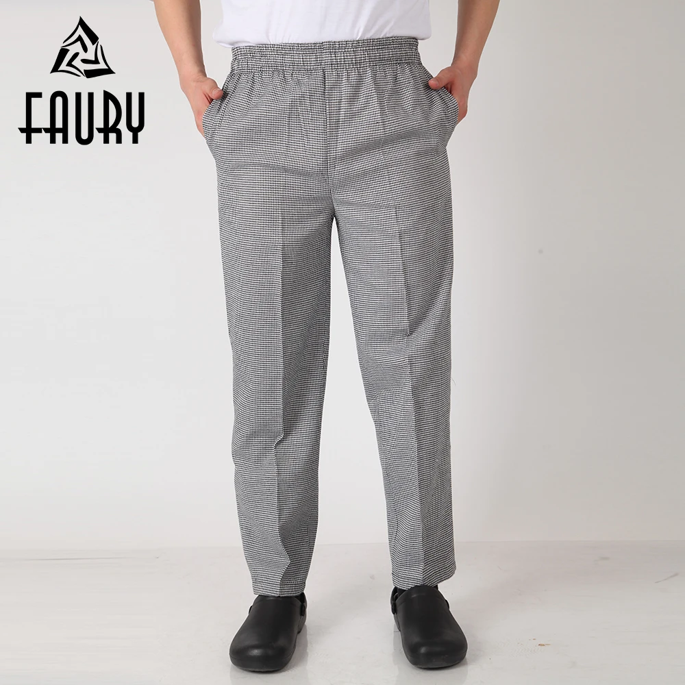 Men Chef Restaurant Kitchen Work Elastic Waistband Cozinha Hotel Food Service Working Pants Long Trousers with Pockets
Men Chef Restaurant Kitchen Work Elastic Waistband Cozinha Hotel Food Service Working Pants Long Trousers with Pockets
