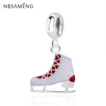 Original 925 Sterling Silver Bead Charms Red Roller Skate Pendant Charm Fit Bracelet Bangle Beads For Jewelry Making
Original 925 Sterling Silver Bead Charms Red Roller Skate Pendant Charm Fit Bracelet Bangle Beads For Jewelry Making