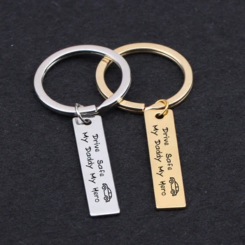 Engraved drive safe my daddy my hero car key chains gifts for great father Father's Day gift commemorative gift keyring driver
Engraved drive safe my daddy my hero car key chains gifts for great father Father's Day gift commemorative gift keyring driver