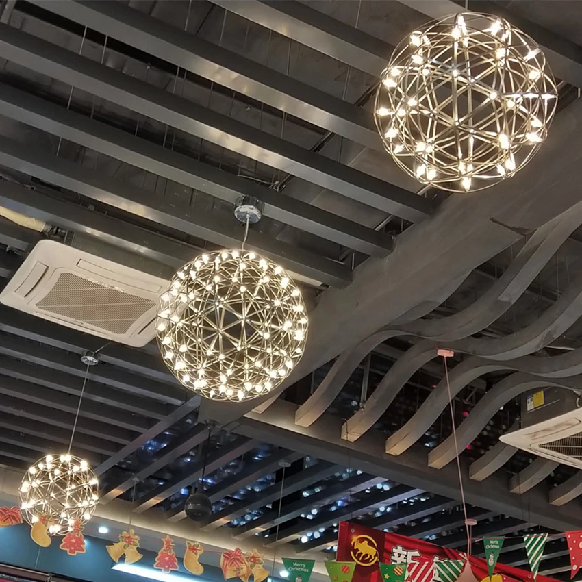 Nordic Loft Spark Ball Led Pendant Light Fixture Firework Ball Stainless Steel LED Pendant Lamps Home Deco Lighting Luminaire
Nordic Loft Spark Ball Led Pendant Light Fixture Firework Ball Stainless Steel LED Pendant Lamps Home Deco Lighting Luminaire