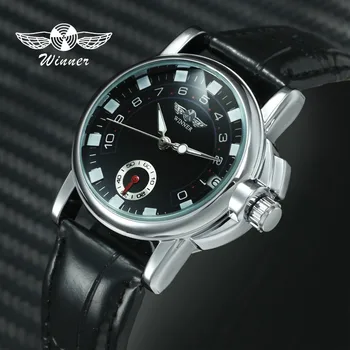 WINNER Official Classic Dress Women Watches Automatic Mechanical Watch Working Sub-dial Leather Strap Elegant Ladies Wristwatch
WINNER Official Classic Dress Women Watches Automatic Mechanical Watch Working Sub-dial Leather Strap Elegant Ladies Wristwatch