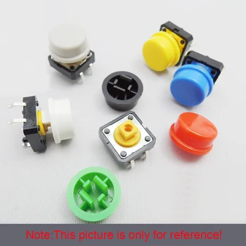 1000pcs A24 Tactile Push Button Switch Cap for 12*12*7.3mm Micro Tact Switchs red black blue green yellow white grey
1000pcs A24 Tactile Push Button Switch Cap for 12*12*7.3mm Micro Tact Switchs red black blue green yellow white grey