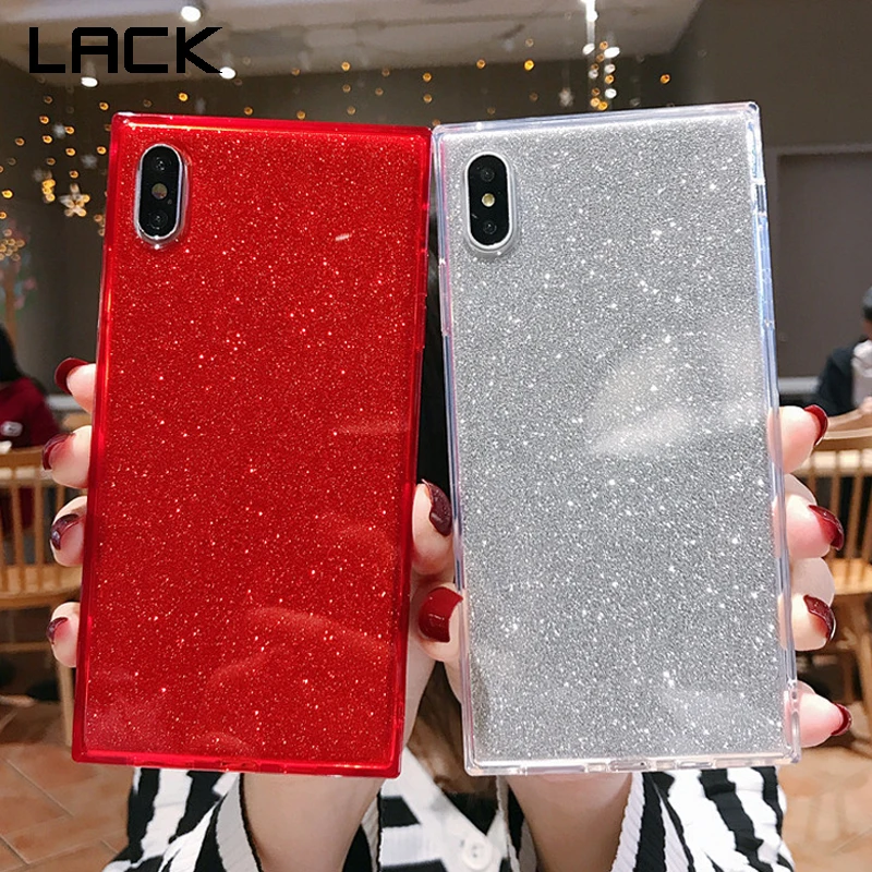 LACK Square Shining Glitter Powder Phone Case For iPhone X XR XS Max 8 7 Plus 6 6S Transparent Soft Shockproof Back Cover
LACK Square Shining Glitter Powder Phone Case For iPhone X XR XS Max 8 7 Plus 6 6S Transparent Soft Shockproof Back Cover