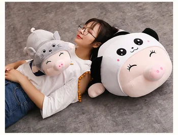 1pc 30cm 40cm cartoon shy pig become panda totoro plush doll hold pillow pacify stuffed toy children home decoration gift
1pc 30cm 40cm cartoon shy pig become panda totoro plush doll hold pillow pacify stuffed toy children home decoration gift
