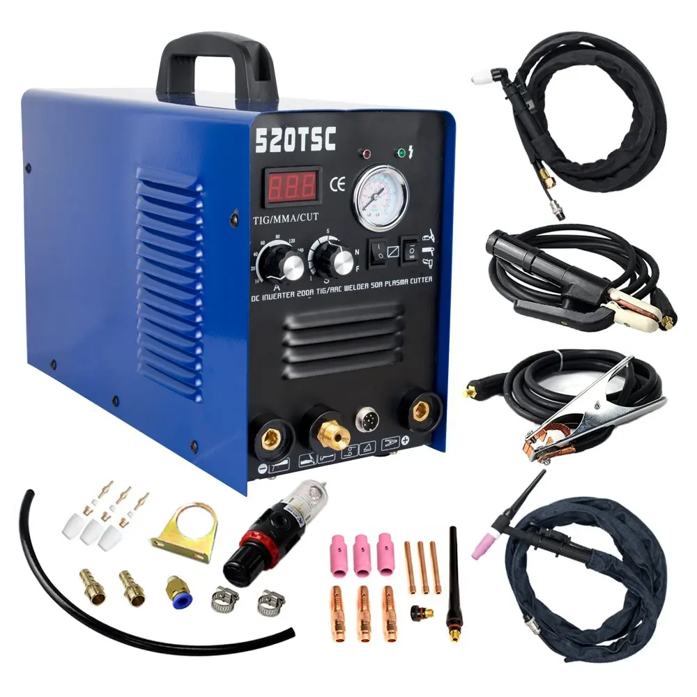 Plasma Cutter 3 in 1 50A Cutter 200A TIG/MMA Welding Machine With Consumables (520TSC)
Plasma Cutter 3 in 1 50A Cutter 200A TIG/MMA Welding Machine With Consumables (520TSC)
