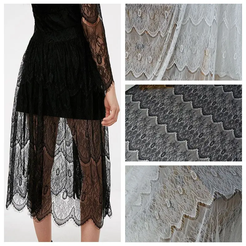 Wide 150CM thin eyelash lace fabric handmade DIY clothing sewing material high-grade accessories home decoration
Wide 150CM thin eyelash lace fabric handmade DIY clothing sewing material high-grade accessories home decoration