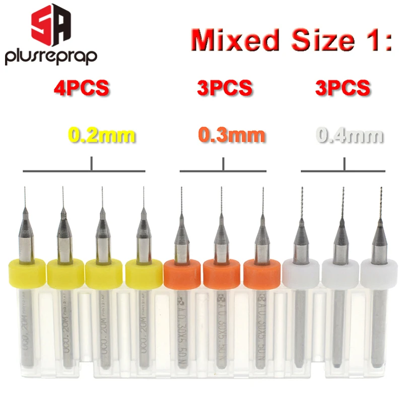 3D printer nozzle cleaning 0.2/0.3/0.4/0.5/0.6mm drill bit for extruder Pip FJ 