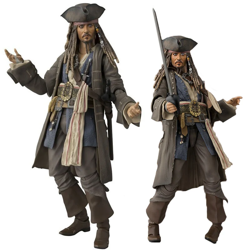 Pirates of The Caribbean Captain Jack Sparrow Action Figure Johnny Depp Collectible Model Toy SHFiguarts 15 CM
Pirates of The Caribbean Captain Jack Sparrow Action Figure Johnny Depp Collectible Model Toy SHFiguarts 15 CM