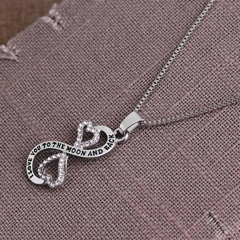 I Love You To the Moon and Back Silver Necklace Mom Dad Daughter Son Grandma Grandpa Family Choker Pendant Necklace men Men
I Love You To the Moon and Back Silver Necklace Mom Dad Daughter Son Grandma Grandpa Family Choker Pendant Necklace men Men