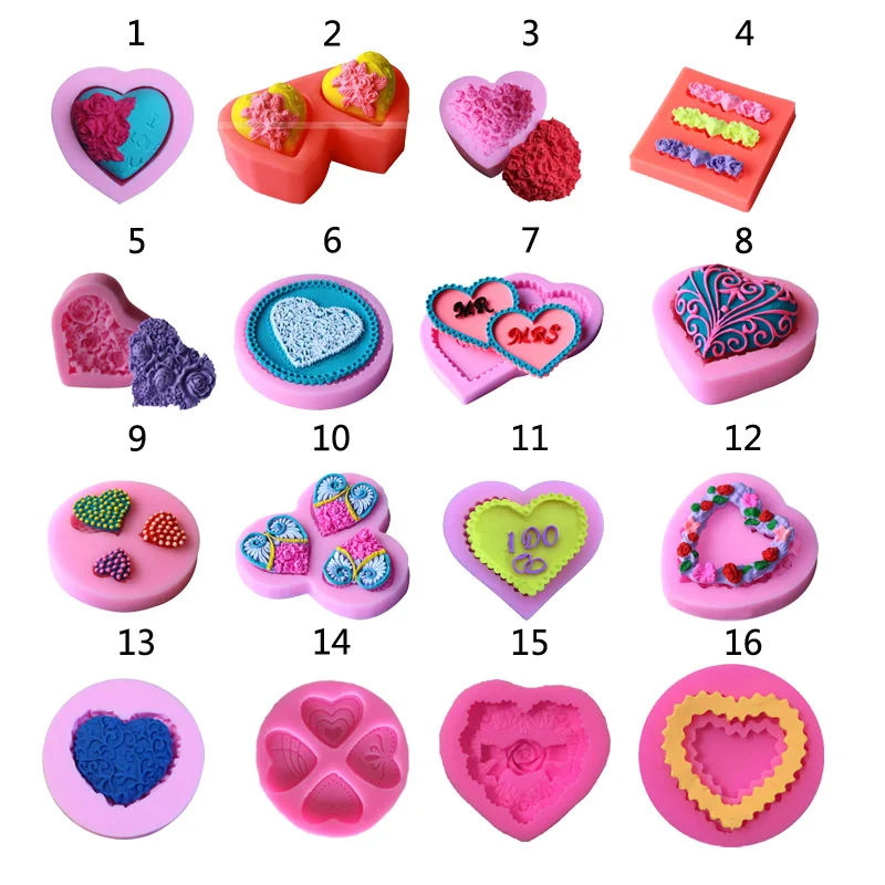 3D Love Heart Rose Flower Sugar Craft Silicone Mold Fondant Cake Chocolate Moulds Decorating Baking Tools
3D Love Heart Rose Flower Sugar Craft Silicone Mold Fondant Cake Chocolate Moulds Decorating Baking Tools