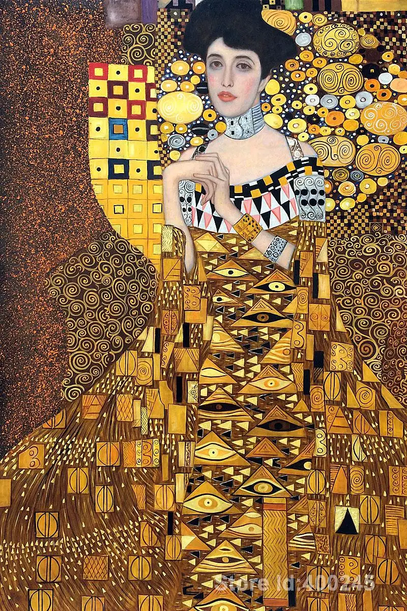 Gustav Klimt woman paintings famous artwork Portrait of Adele Bloch Bauer Oil painting reproduction High quality Hand painted
Gustav Klimt woman paintings famous artwork Portrait of Adele Bloch Bauer Oil painting reproduction High quality Hand painted