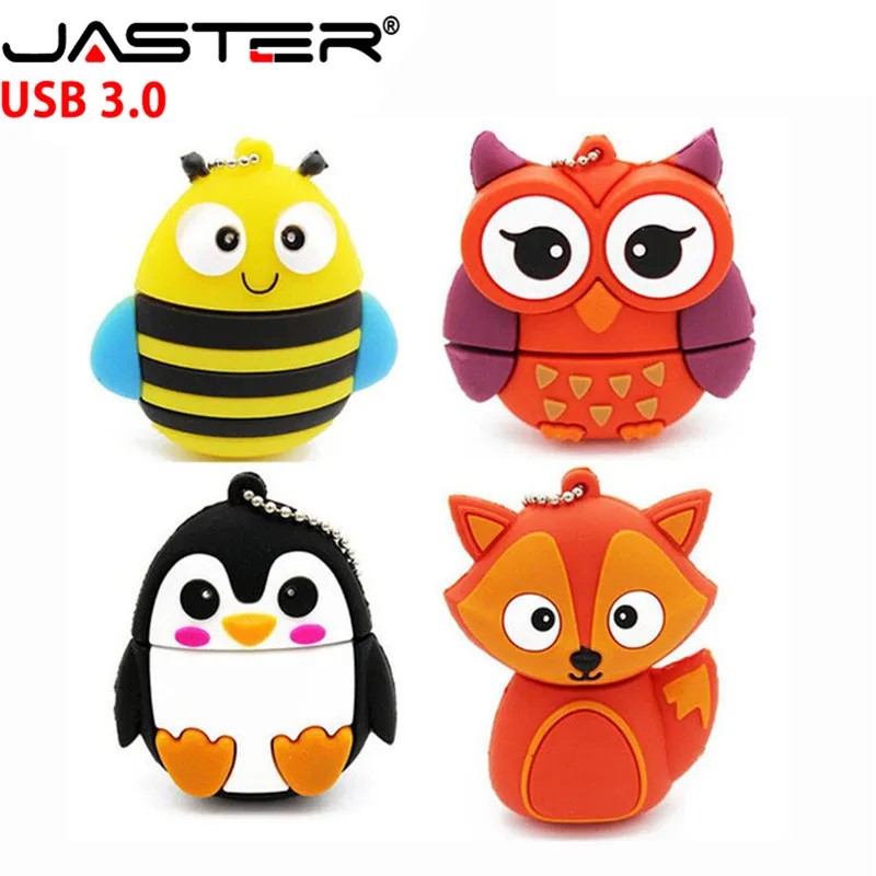 JASTER USB 3.0 HOT penguin owl fox pen drive cartoon usb flash drive pendrive 4GB 8G 16GB 32GB U disk animal memory stick gift
JASTER USB 3.0 HOT penguin owl fox pen drive cartoon usb flash drive pendrive 4GB 8G 16GB 32GB U disk animal memory stick gift