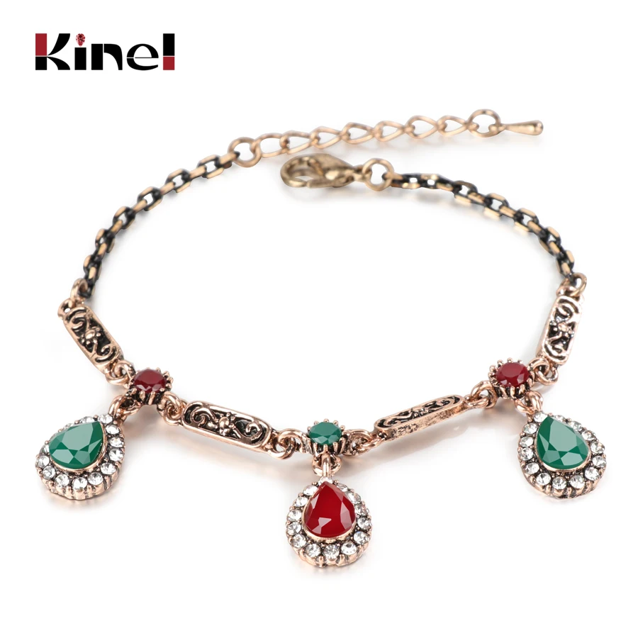 Kinel Hot Crystal Bracelets & Bangles For Women Antique Gold Charm Water Drop Pendant Bracelets Vintage Jewelry Drop Shipping
Kinel Hot Crystal Bracelets & Bangles For Women Antique Gold Charm Water Drop Pendant Bracelets Vintage Jewelry Drop Shipping