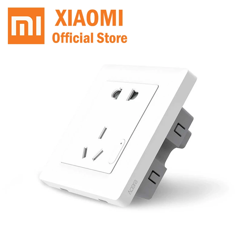 Xiaomi Aqara Smart Wall outlet Wireless ZigBee version App control Mijia Work For Xiaomi Smart Home Kits smart Wall Socket
Xiaomi Aqara Smart Wall outlet Wireless ZigBee version App control Mijia Work For Xiaomi Smart Home Kits smart Wall Socket
