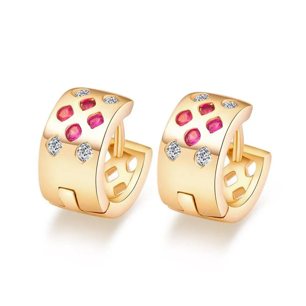 MxGxFam Red CZ Hoop Earrings For Women Hot Jewelry AAA+ Cubic Zircon 18 K Yellow Gold Color Top Quality
MxGxFam Red CZ Hoop Earrings For Women Hot Jewelry AAA+ Cubic Zircon 18 K Yellow Gold Color Top Quality