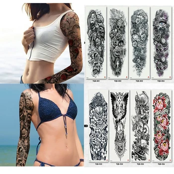 Large Full Arm Waterproof Temporary Tattoos Sticker For Men Women Arm Sleeves Fake Tattoo Body Art sticker Twinset 3d Fake Totem
Large Full Arm Waterproof Temporary Tattoos Sticker For Men Women Arm Sleeves Fake Tattoo Body Art sticker Twinset 3d Fake Totem