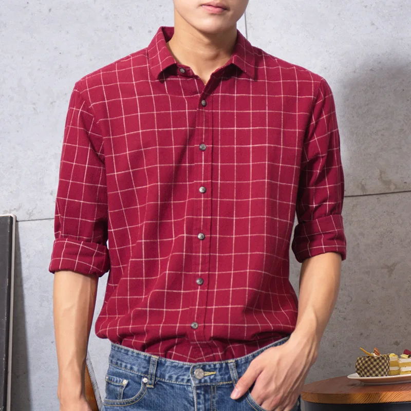 2018 New Men Plaid Shirt 100% Cotton Spring Autumn Casual Long Sleeve Mens Shirts Soft Comfort Slim Fit Smart Casual Shirt Man
2018 New Men Plaid Shirt 100% Cotton Spring Autumn Casual Long Sleeve Mens Shirts Soft Comfort Slim Fit Smart Casual Shirt Man