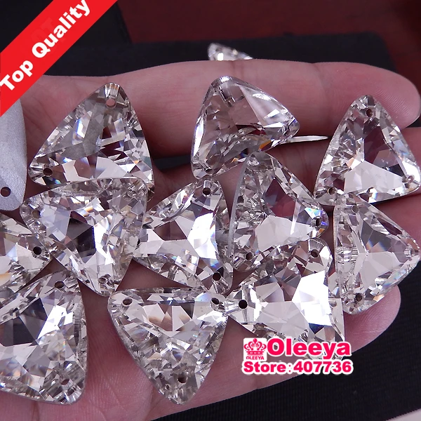 23mm 12pcs Clear Crystal White Triangular Shape Pointback Sew On Rhinestones Glass Sewing Crystals For Wedding Decorations Y1065
23mm 12pcs Clear Crystal White Triangular Shape Pointback Sew On Rhinestones Glass Sewing Crystals For Wedding Decorations Y1065