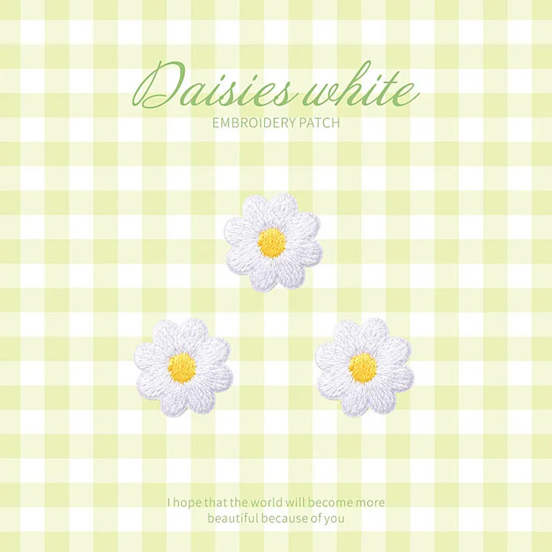 3 Pieces Small Daisy Flower Embroidery Repair Patches Bag Jacket Jeans Cartoon Iron On Patches for Clothes Small Glue Sticker
3 Pieces Small Daisy Flower Embroidery Repair Patches Bag Jacket Jeans Cartoon Iron On Patches for Clothes Small Glue Sticker