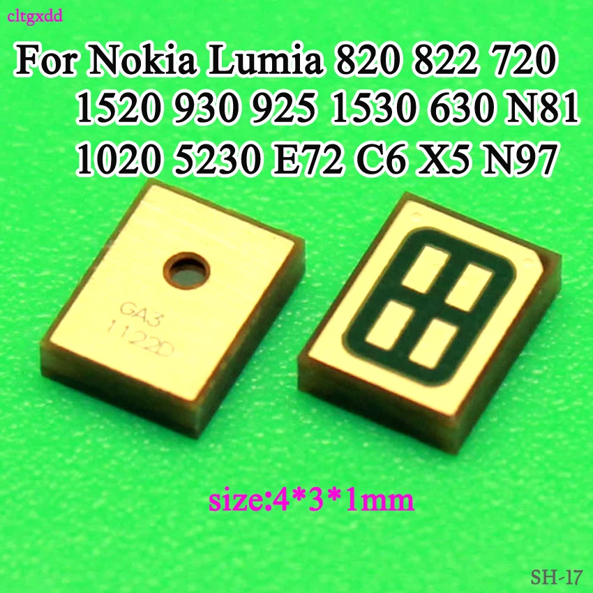 cltgxdd 5pcs Microphone Mic speaker replacement for Nokia Lumia 820 822 720 1520 930 925 1530 630 N81 1020 5230 E72 C6 X5 N97
cltgxdd 5pcs Microphone Mic speaker replacement for Nokia Lumia 820 822 720 1520 930 925 1530 630 N81 1020 5230 E72 C6 X5 N97