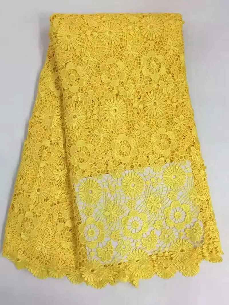 Wholesale price african lace fabric yellow color high quality guipure cord lace fabric for party dress crocheted net fabrics
Wholesale price african lace fabric yellow color high quality guipure cord lace fabric for party dress crocheted net fabrics