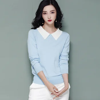 Knitted Pullovers Women Sweaters 2018 New Autumn Two Wear Method Collars Long Sleeve Stella Filante Jumper Woman Tops Pull Femme
Knitted Pullovers Women Sweaters 2018 New Autumn Two Wear Method Collars Long Sleeve Stella Filante Jumper Woman Tops Pull Femme