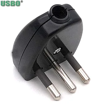 

Elbow 90 Black 10A 250V 3P Wired Assembly EU Connector Chile Uruguay Italian Power Adaptor Detachable Online Cable Plug
